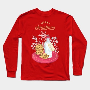 Milk And Cookies For Santa Long Sleeve T-Shirt